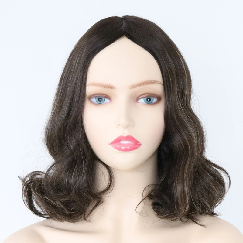 Silk top wig glueless 100% virgin human hair full cuticle jewish Kosher Wigs YR0010