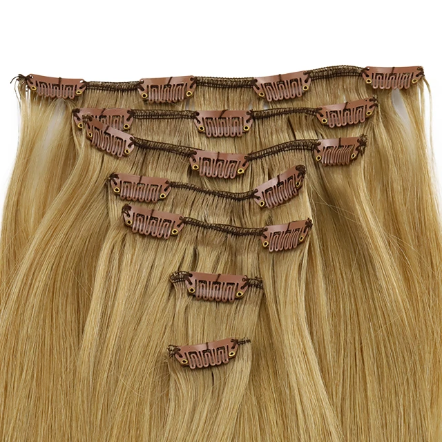 PU Seamless Clip In Hair Extensions for Thin Hair Women Wholesale ZJ7