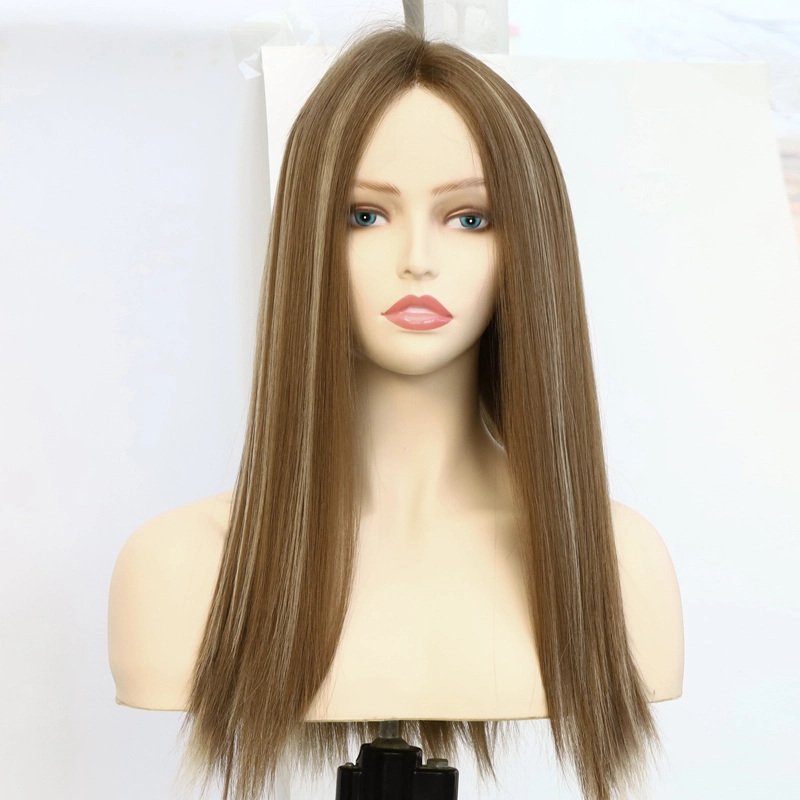 Breathable and Light Lace Top Wig for White Women with Virgin Human Hair YR001