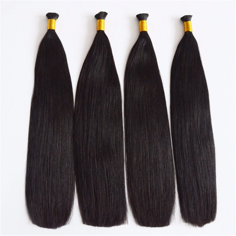 China 100% virgin human hair thicker end hair bulk supplier HJ 006